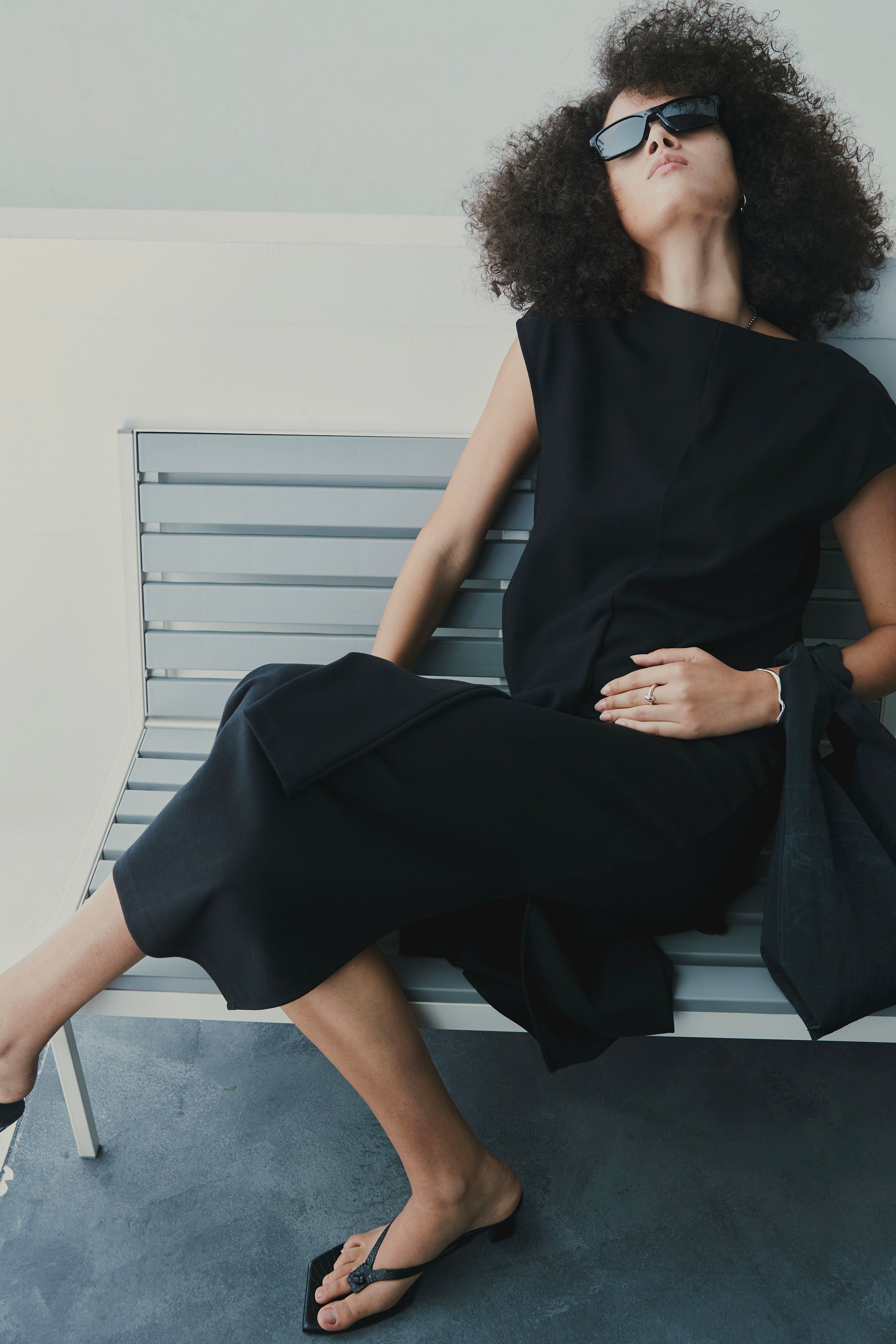 knotted detail sleeveless cotton-jersey midi dress knotted detail sleeveless cotton-jersey midi dress