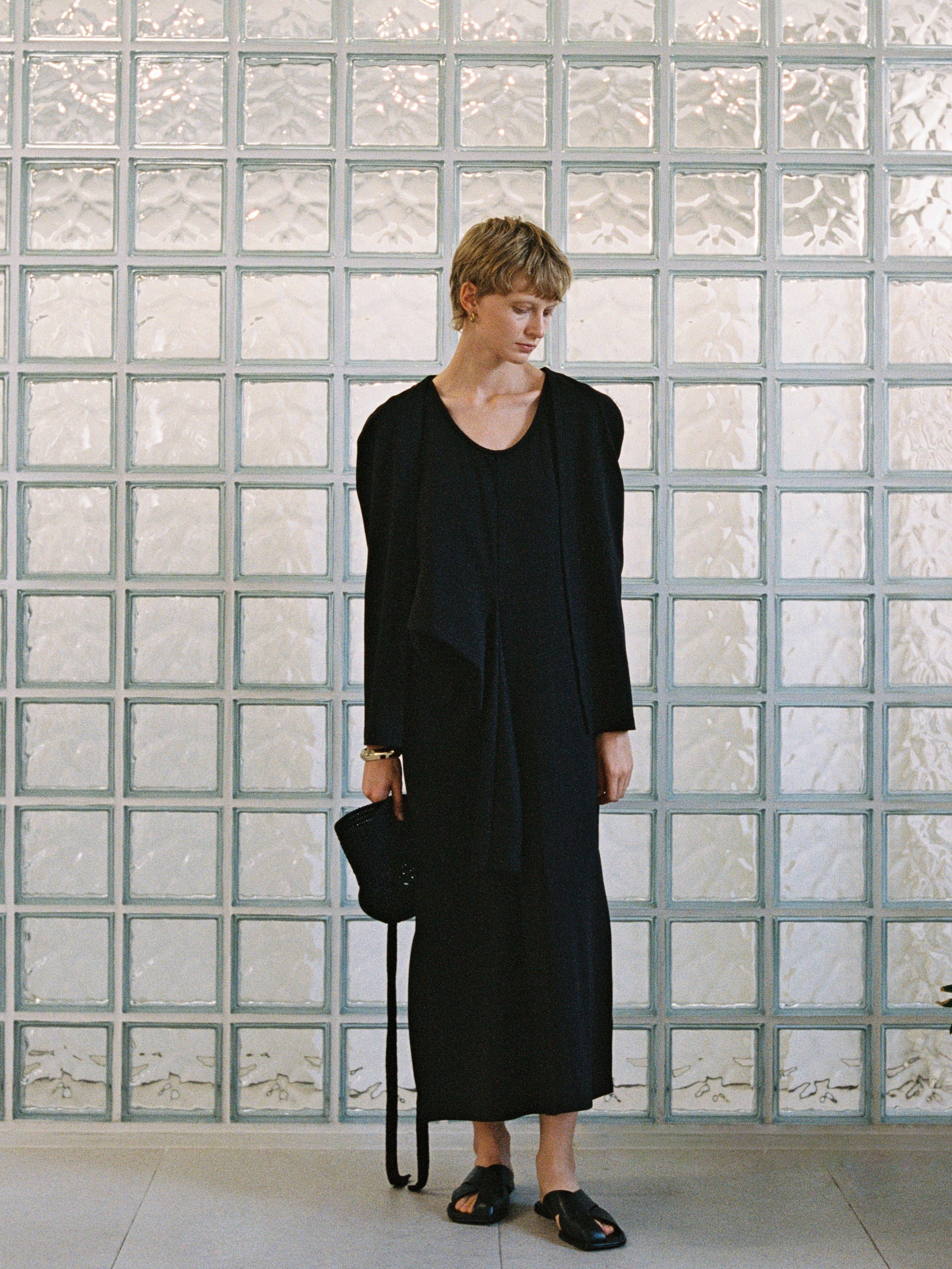 ジェン先生、arts&science long gather dress rennes — Arts & Science | Gather Combi Dress in Black