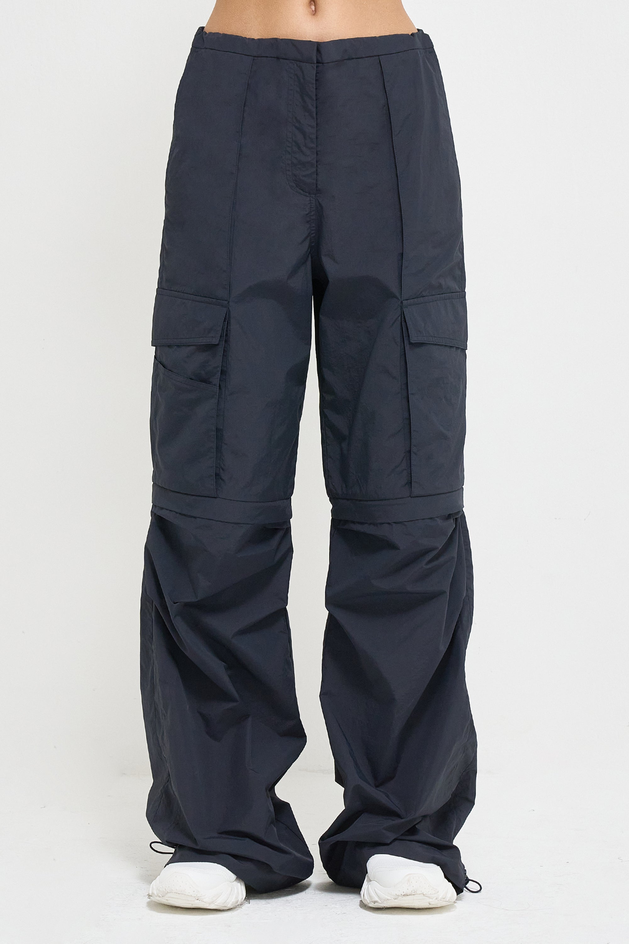 3-way nylon cargo pants - NAVY / S