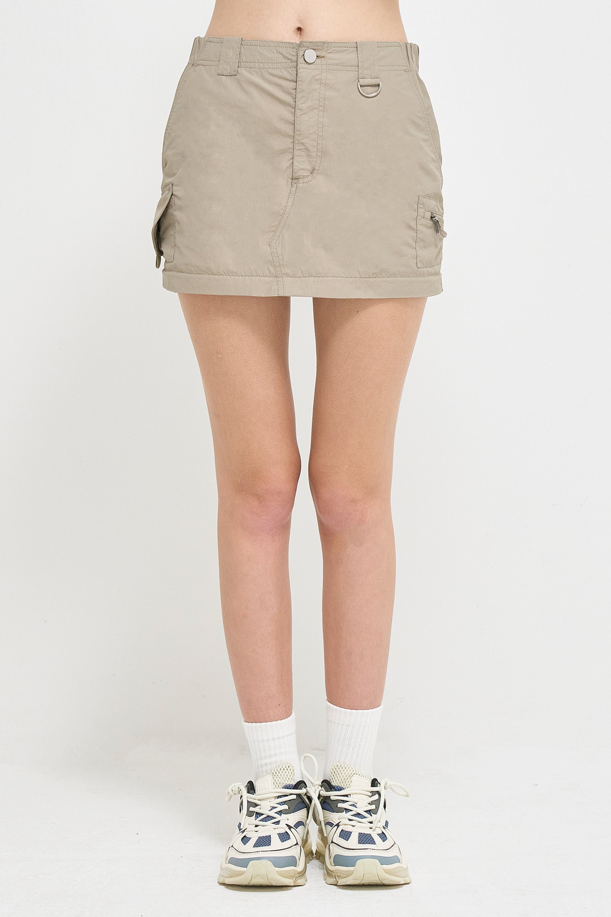 3-way Low-waist cargo skirt – GOEN.J